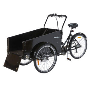 Amladcyklar Klassisk Lådcykel - Dog 80 % Monterad - Öppning Ramp från Amladcyklar.