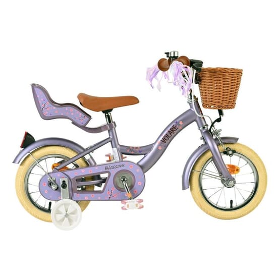 Barncykel Volare - Blossom 12 Tum Purple - Handbroms från Volare.