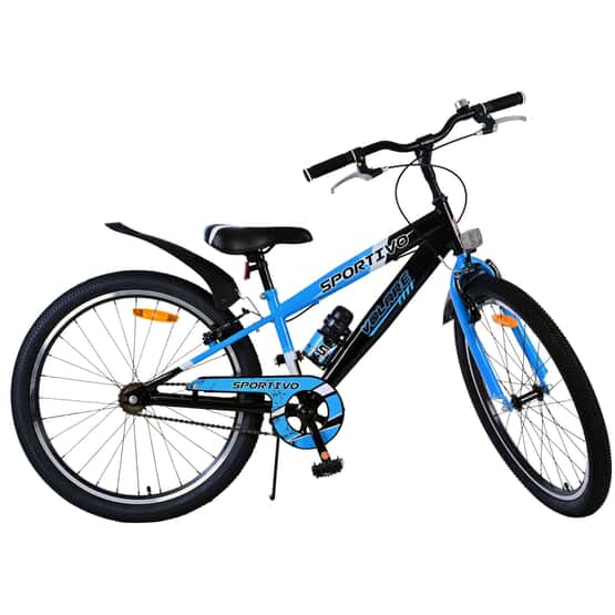 Barncykel - Volare - Sportivo Kids Bike - 24 Tum - Svart Blå - Två Handbromsar från Volare.