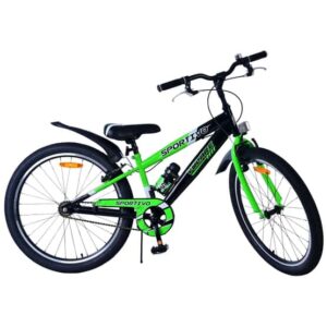 Barncykel - Volare - Sportivo Kids Bike - 24 Tum - Svart Grön - Två Handbromsar från Volare.