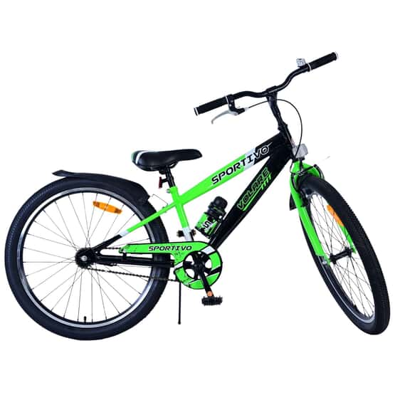 Barncykel - Volare - Sportivo Kids Bike - 24 Tum - Svart Grön från Volare.