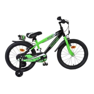 Barncykel - Volare - Sportivo Kinderfiets - 18 Tum - Grön Svart - Två Handbromsar från Volare.