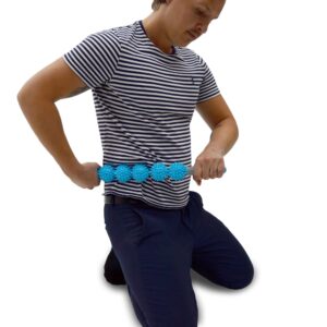 Massageroller med 5 spikbollar - triggerpunktmassage från .
