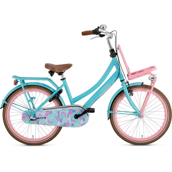 Popal - Cykel - Daily Dutch Basic+ 22 Tum 35 Cm 3 Växlar Fotbroms Turkos/Rosa från Popal.