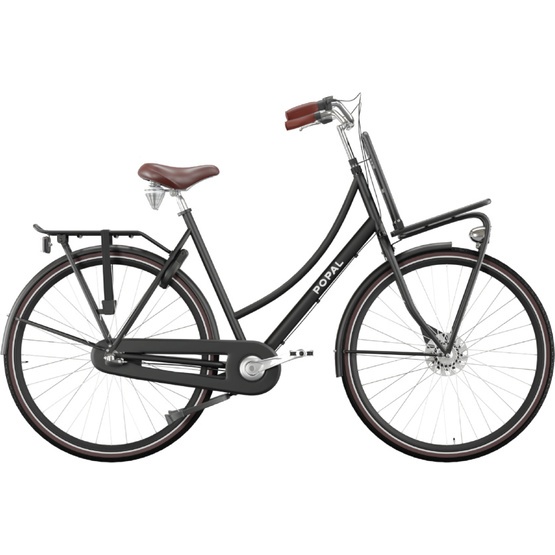 Popal - Cykel - Daily Dutch Prestige 28 Tum 47 Cm 3 Växlar Fotbroms Mattsvart från Popal.