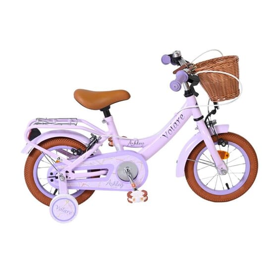 Volare - Barncykel - Ashley 12 Tum Mörk Rosa - Dubbla Handbromsar från Volare.