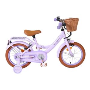 Volare - Barncykel - Ashley 14 Tum Mörk Rosa - Dubbla Handbromsar från Volare.