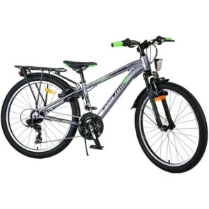 Volare - Barncykel - Cross 24 Tum Mörk Grå - 18 Växlar från Volare.