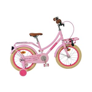 Volare - Barncykel - Excellent 16 Tum Rosa - Fotbroms Med Pakethållare Fram från Volare.