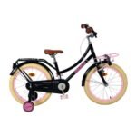Volare - Barncykel - Excellent 18 Tum Svart - Fotbroms Med Pakethållare Fram från Volare.