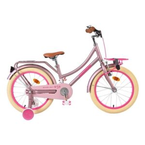 Volare - Barncykel - Excellent 18 Tum Vit - Fotbroms Med Pakethållare Fram från Volare.