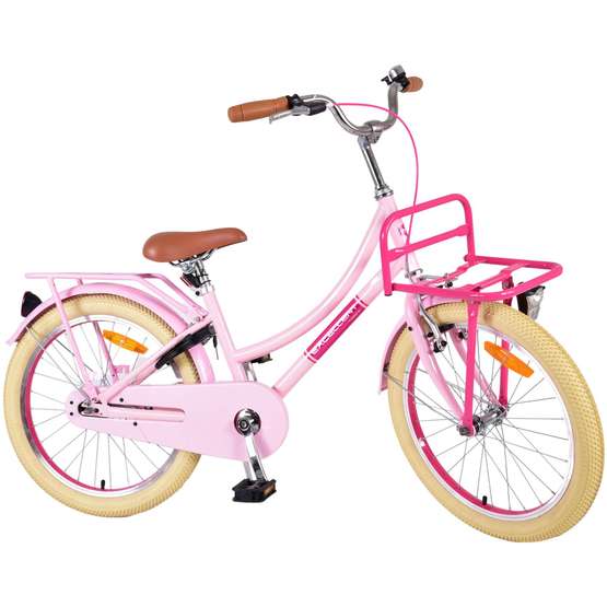 Volare - Barncykel - Excellent 20 Tum Rosa - Fotbroms Med Pakethållare Fram från Volare.