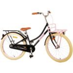 Volare - Barncykel - Excellent 24 Tum Svart - Fotbroms Med Pakethållare Fram från Volare.