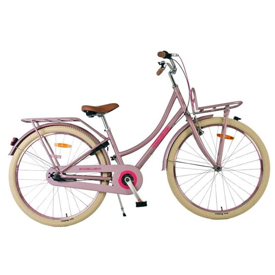 Volare - Barncykel - Excellent 26 Tum Rosa - Dubbla Handbromsar Med Pakethållare Fram från Volare.