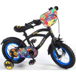 Volare Batman Barncykel Cruiser 12 tum - Stödhjul (Svart) från Volare.