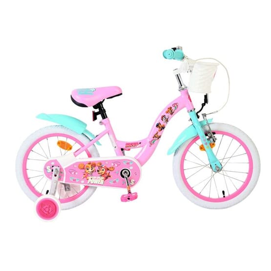 Volare Paw Patrol Barncykel 16 tum - Stödhjul (Röd/Blå) från Volare.