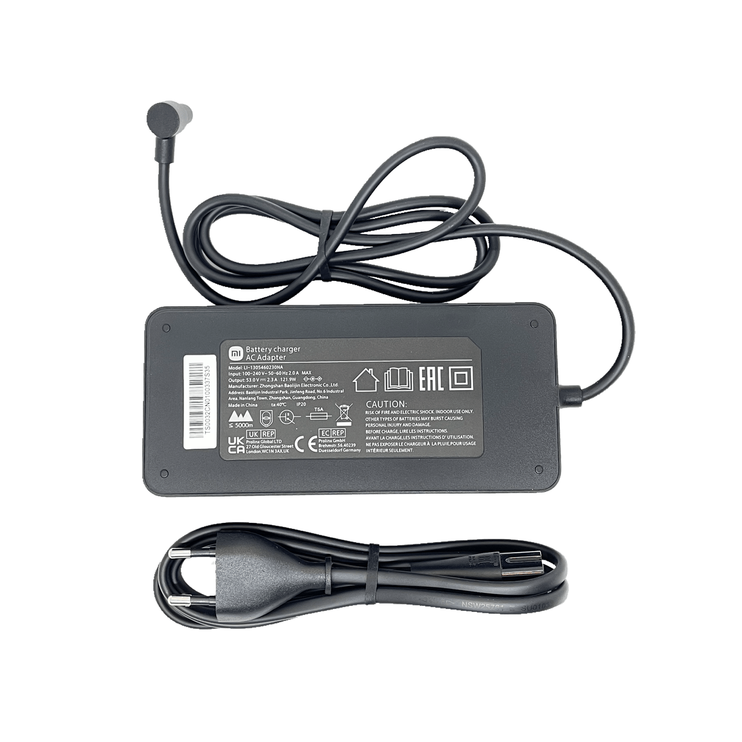 Xiaomi Electric Scooter 4 Ultra Official Charger Laddare från Xiaomi.