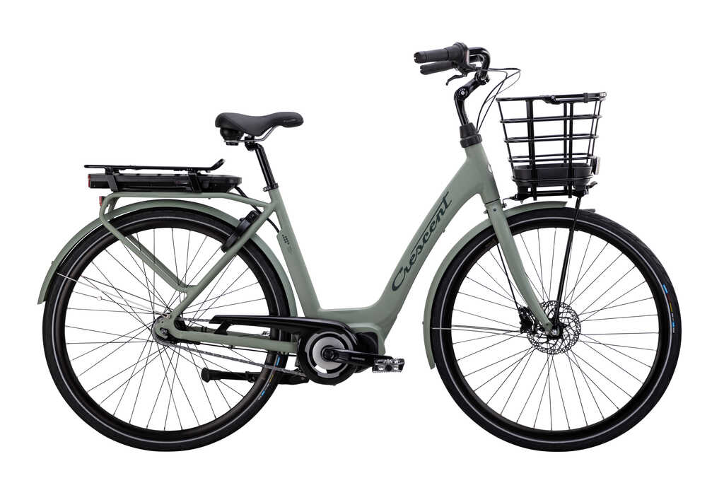 Crescent Elsa 7vxl Grön Matt Korg 51cm Elcykel  Klassisk 2024 från .
