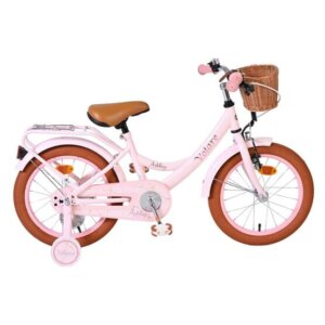 Volare - Barncykel - Ashley 16 Tum Mörk Rosa - Dubbla Handbromsar från Volare.