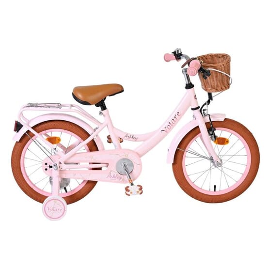 Volare - Barncykel - Ashley 16 Tum Mörk Rosa - Dubbla Handbromsar från Volare.