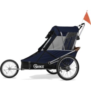 Wike - Cykelvagn Large Speciella Behov (jogging + Stroller) - Navy/Brown från Wike.