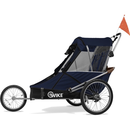 Wike - Cykelvagn Large Speciella Behov (jogging + Stroller) - Navy/Brown från Wike.