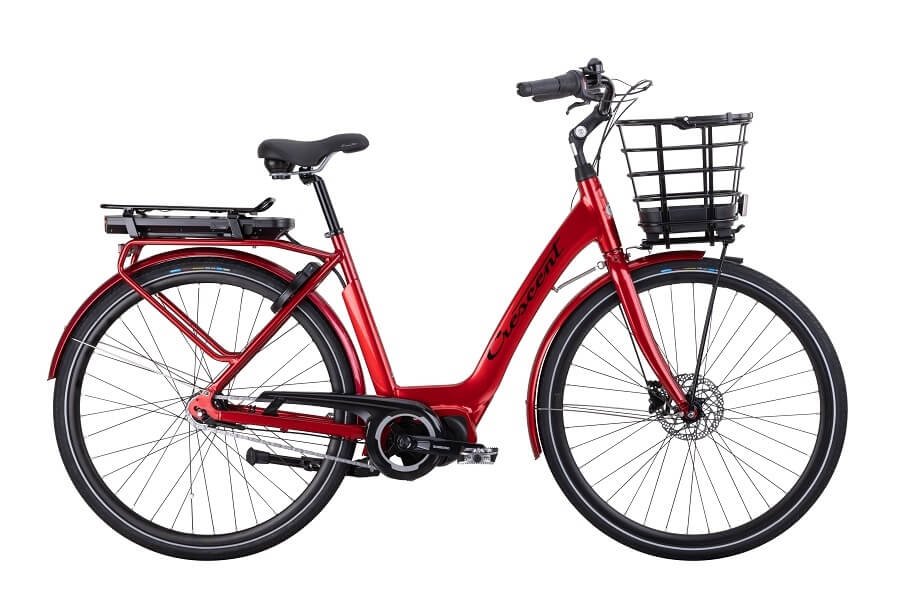 Crescent Elsa 7vxl 51cm Röd Matt Korg Elcykel  Klassisk 2024 från Crescent.