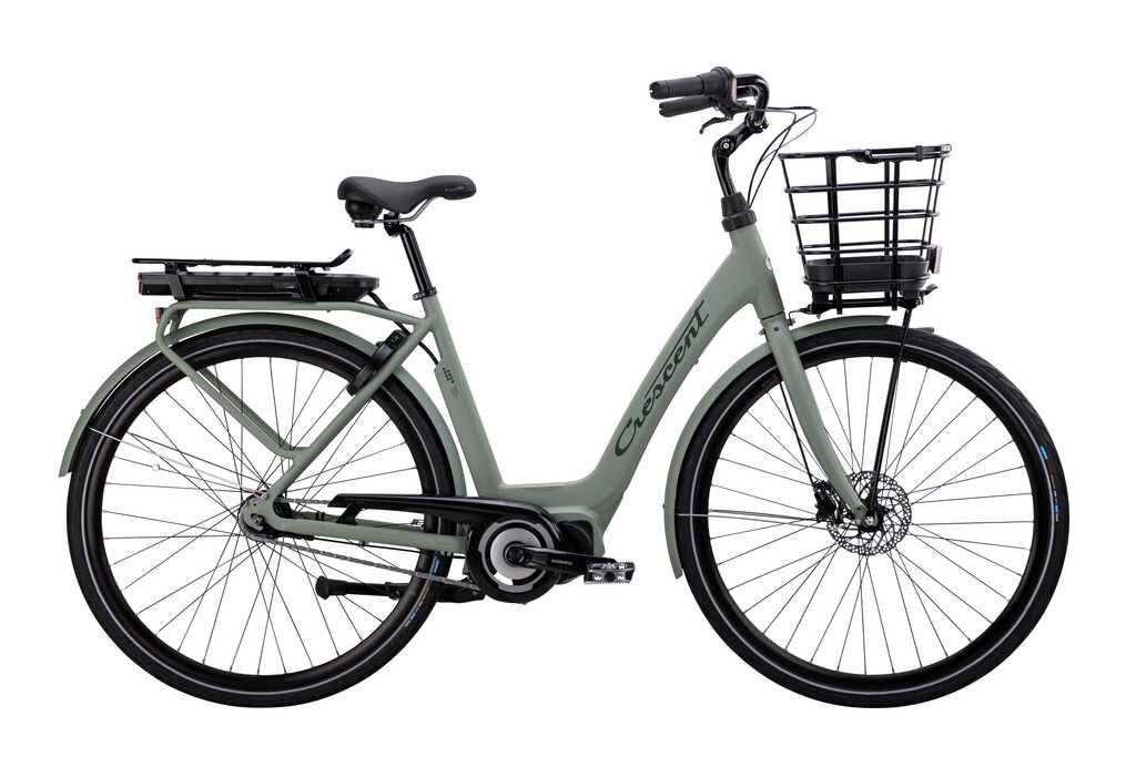 Crescent Elsa 7vxl Grön Matt Korg 51cm Elcykel  Klassisk 2024 från .