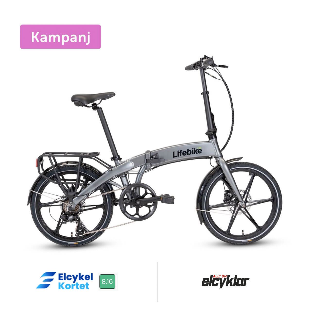 Lifebike C-pact G11 7 Vxl Grå Elcykel från .