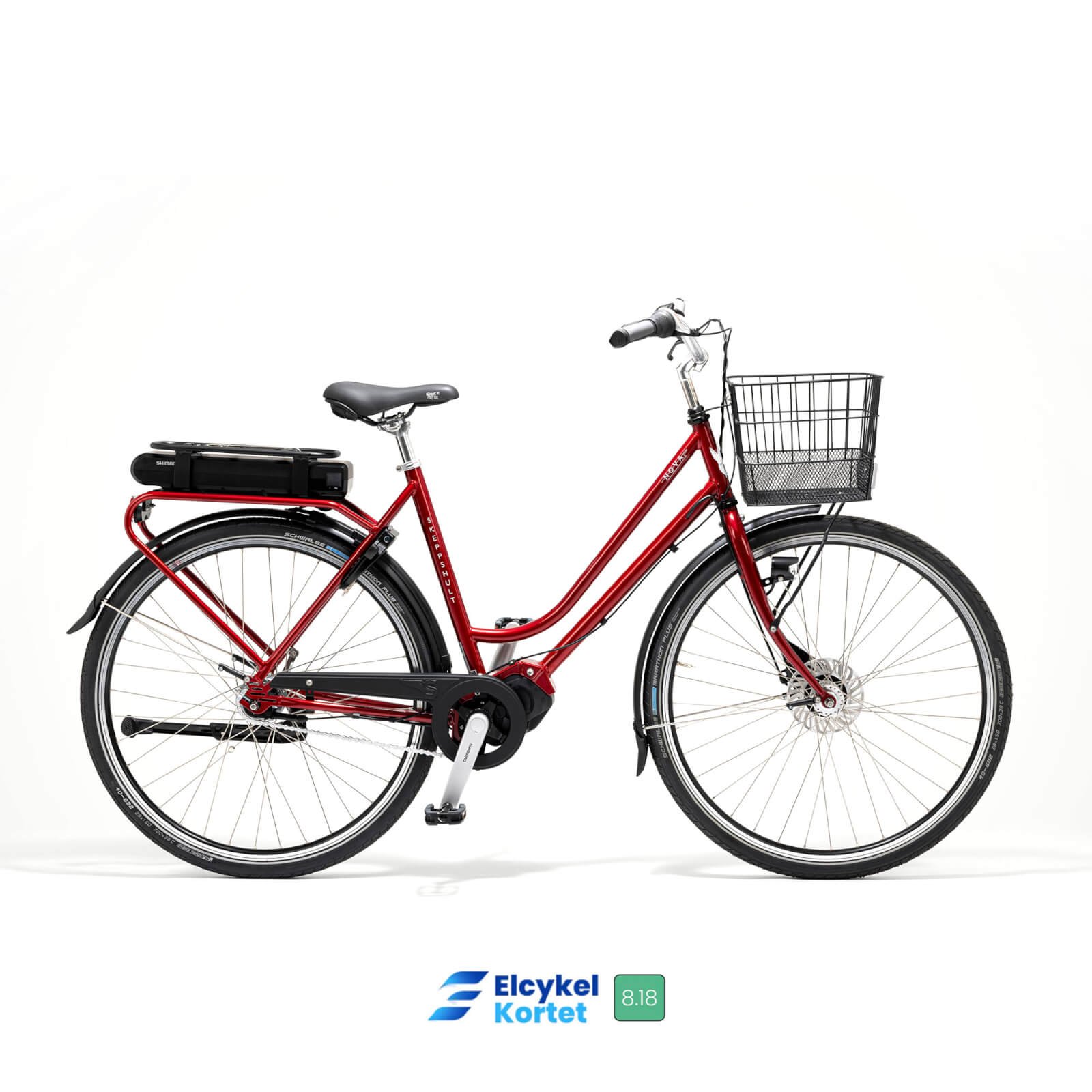 Skeppshult Nova El 7-vxl. 53cm Flamröd Elcykel  Klassisk 2024 från .