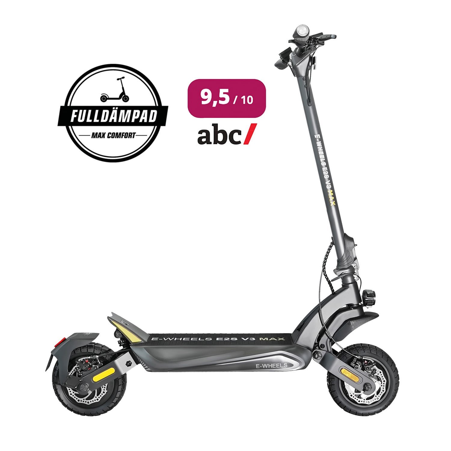 E-Wheels E2S V3 Max - Grå - Luft från E-wheels.