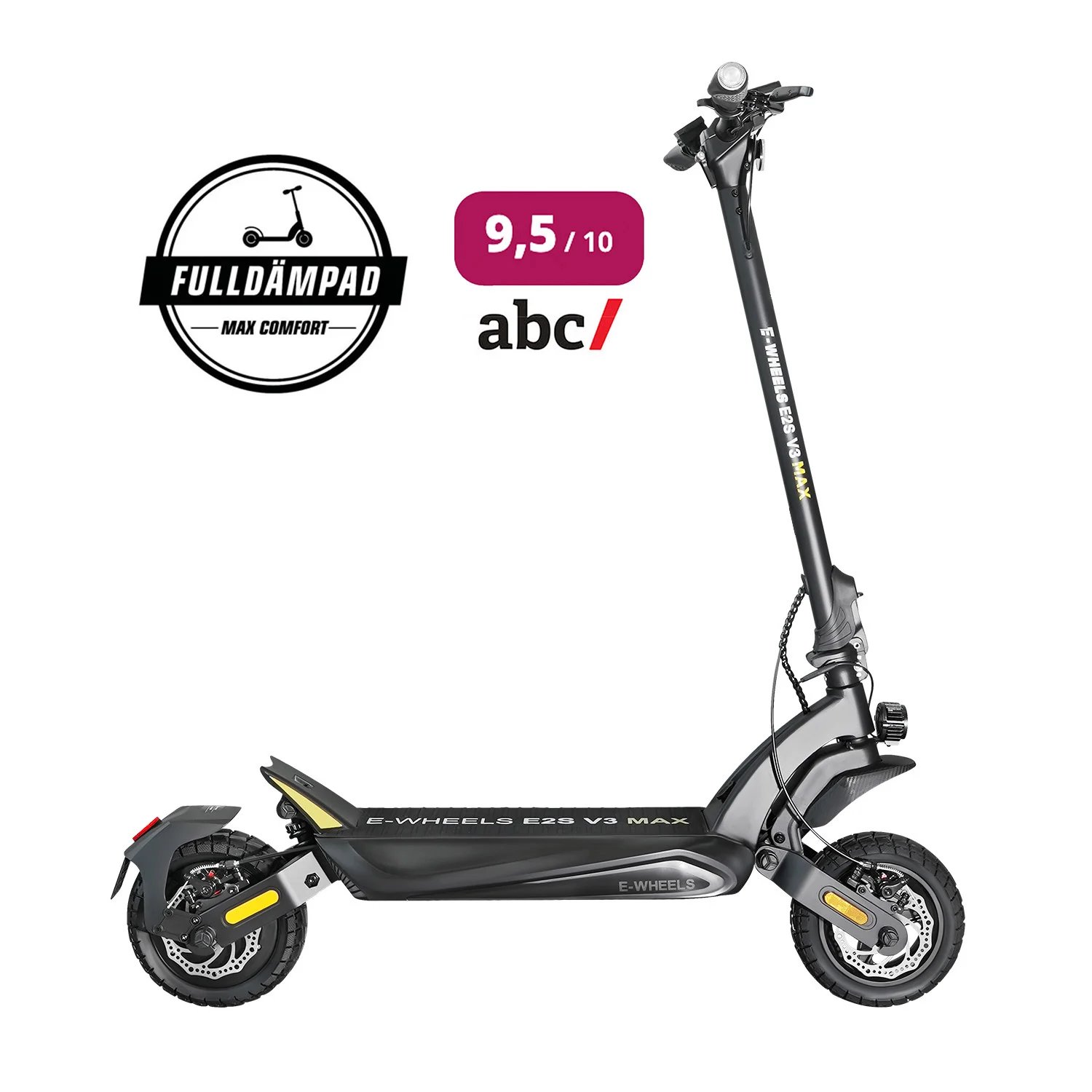 E-Wheels E2S V3 Max - Svart - Luft från E-wheels.