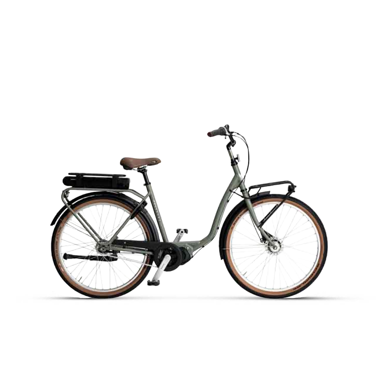 Skeppshult Dela El 7-vxl. 47cm - Oliv Matt Elcykel  Klassisk 2024 från .